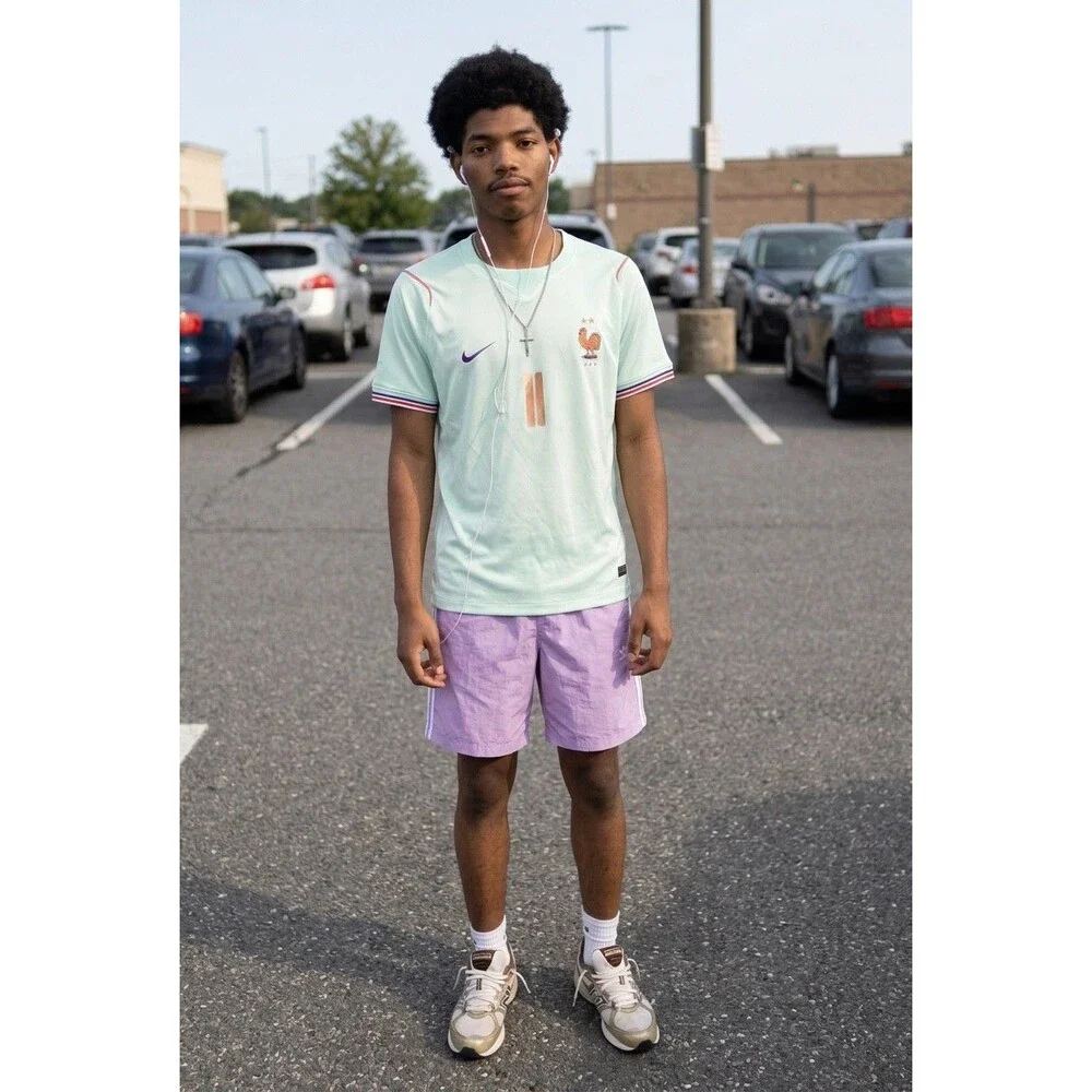 adidas Originals 3-Stripe Swim Shorts / Sprinter Shorts Light Purple/Pink Large